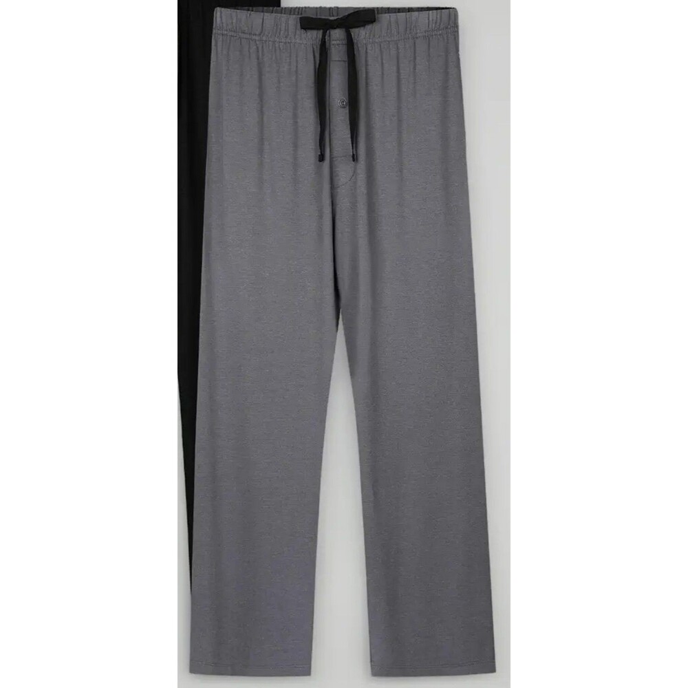 Bamboo Cool Organic Bamboo Cotton Pajama Pants Mens Sz XXL Pockets Gray Stretch
